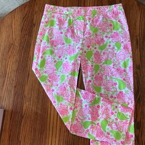 LILLY PULITZER Pink & Green pants SZ 6